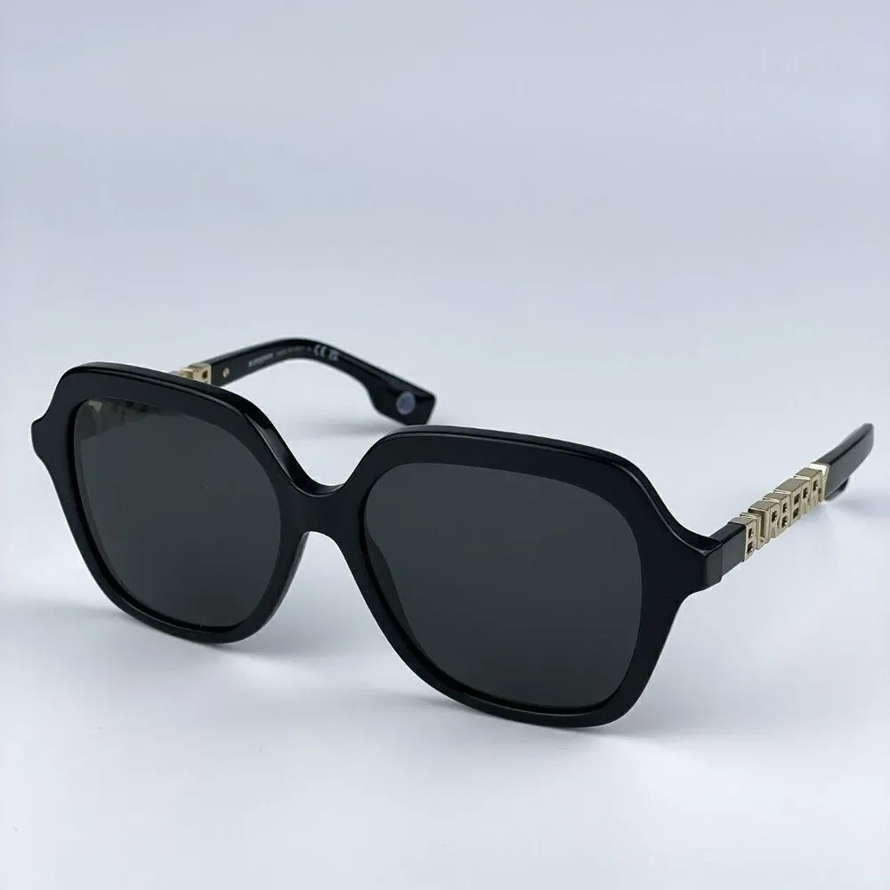 SALE! NEW Burberry BE4389 Joni 300187  Black Dark Grey Square Women Sunglasses - Picture 6 of 12